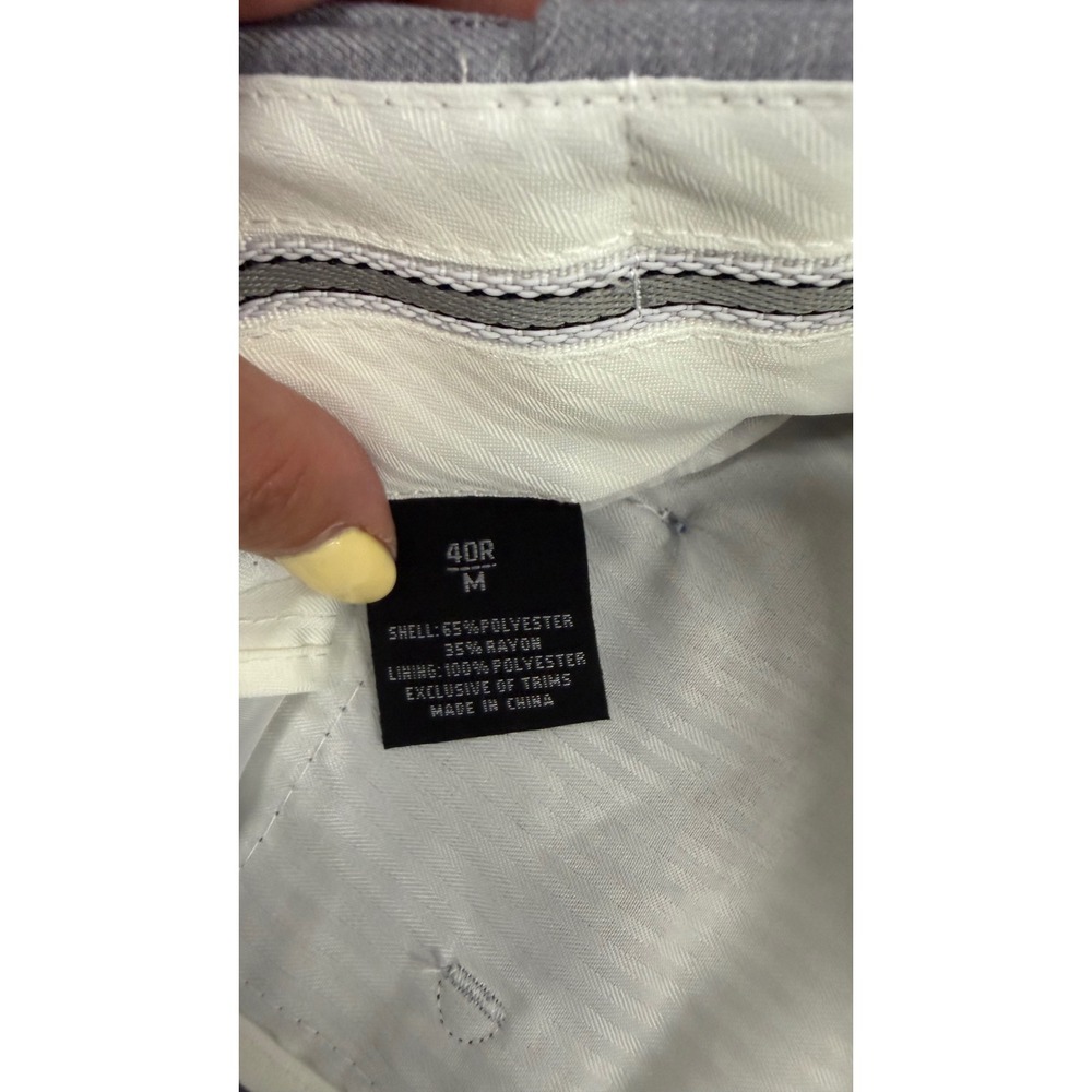 Cooper & Nelson Mens 2 Piece Suit with Tie Grey 40R Medium Blazer Trousers NEW - Picture 5 of 14